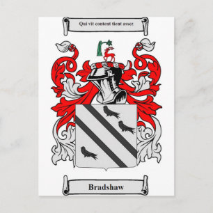 Carte Postale Armoiries de Bradshaw