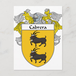 Carte Postale Armoiries de Cabrera/crête de famille (mannequin)