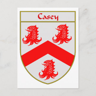 Carte Postale Armoiries de Casey/crête de famille