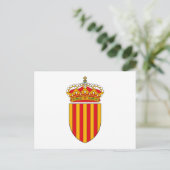 Carte postale Armoiries de Catalogne (Debout devant)