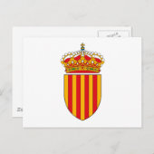Carte postale Armoiries de Catalogne (Devant / Derrière)