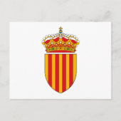 Carte postale Armoiries de Catalogne (Devant)