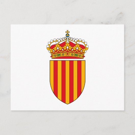 Carte postale Armoiries de Catalogne (Devant)