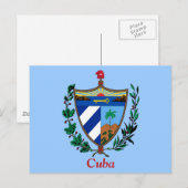 Carte Postale Armoiries de Cuba (Devant / Derrière)