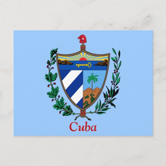 Carte Postale Armoiries de Cuba (Devant)