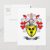 Carte Postale Armoiries de Cunningham Family Crest (Devant / Derrière)