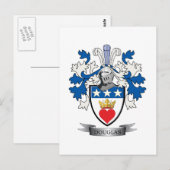 Carte Postale Armoiries de Douglas Family Crest (Devant / Derrière)