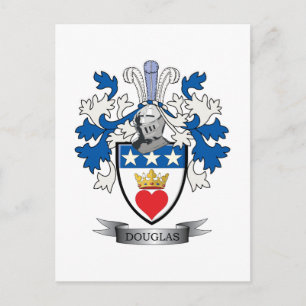 Carte Postale Armoiries de Douglas Family Crest