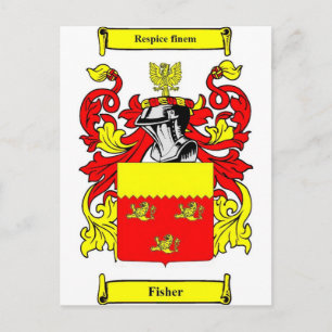 Carte Postale Armoiries de Fisher (anglais)
