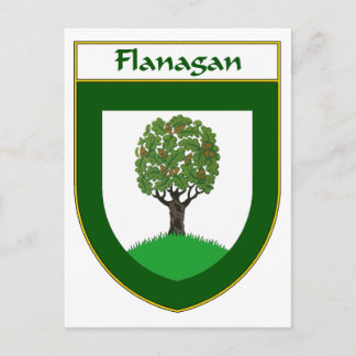 Carte Postale Armoiries de Flanagan/crête de famille