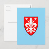 Carte Postale Armoiries de Florence (Devant / Derrière)