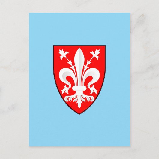 Carte Postale Armoiries de Florence (Devant)