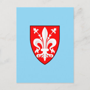 Carte Postale Armoiries de Florence Lys Florentin Rouge