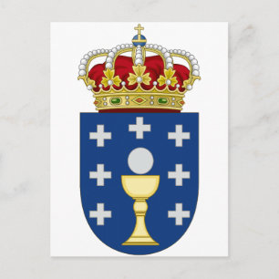 Carte Postale Armoiries de Galice (Espagne)