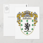 Carte Postale Armoiries de Gallagher (mannequins) (Devant / Derrière)