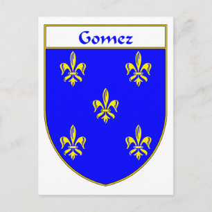 Carte Postale Armoiries de Gomez/crête de famille