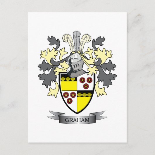 Carte Postale Armoiries de Graham Family Crest (Devant)