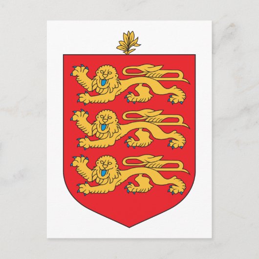 Carte Postale Armoiries de Guernesey (Devant)