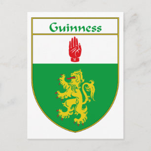 Carte Postale Armoiries de Guinness/Blason de Famille