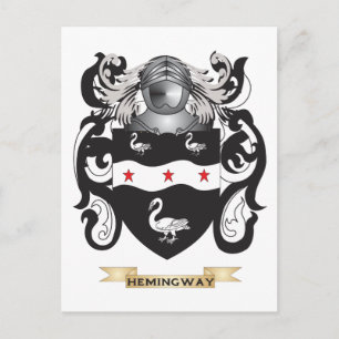 Carte Postale Armoiries de Hemingway (crête de famille)