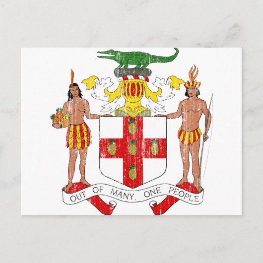 Carte Postale Armoiries De Jamaïque (Devant)