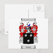 Carte Postale Armoiries de Kennedy (Irlande) (Devant / Derrière)