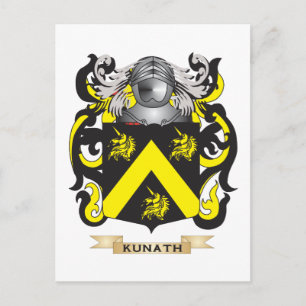 Carte Postale armoiries de kunath (crête de famille)