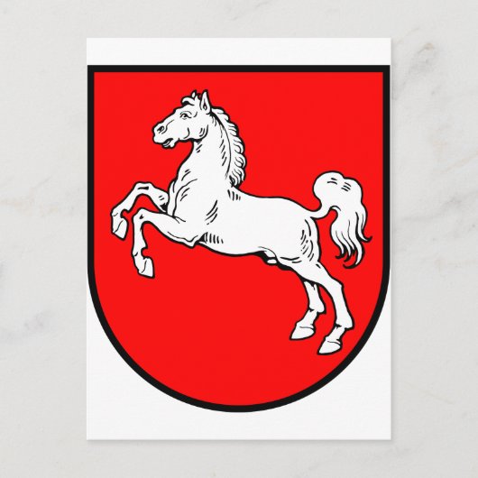 Carte Postale Armoiries de la Basse-Saxe (Devant)
