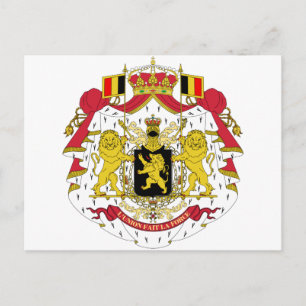 Carte Postale Armoiries de la Belgique