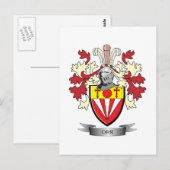 Carte Postale Armoiries de la famille Crest (Devant / Derrière)