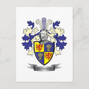 Carte Postale Armoiries de la famille Guthrie Crest