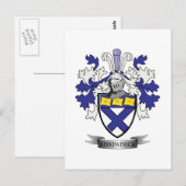 Carte Postale Armoiries de la famille Kirkpatrick (Devant / Derrière)