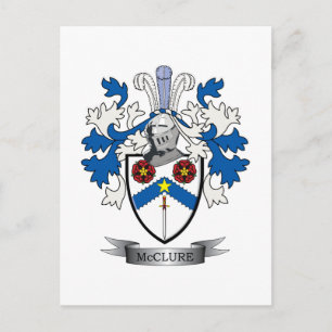 Carte Postale Armoiries de la famille McClure Crest