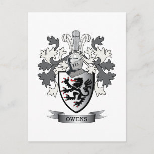 Carte Postale Armoiries de la famille Owens Crest