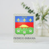 Carte Postale Armoiries de la Guyane française (Debout devant)