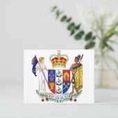 Carte Postale Armoiries de la Nouvelle-Zélande (Debout devant)