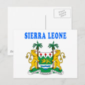Carte Postale Armoiries De La Sierra Leone (Devant / Derrière)