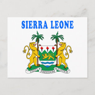 Carte Postale Armoiries De La Sierra Leone