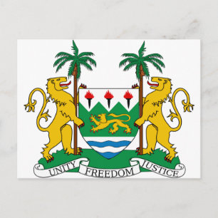 Carte Postale Armoiries de la Sierra Leone