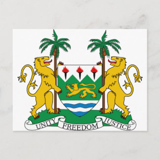 Carte Postale Armoiries de la Sierra Leone