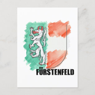 Carte Postale Armoiries de la Styrie Aquarell