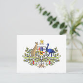 Carte Postale Armoiries de l'Australie (Debout devant)