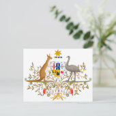 Carte Postale Armoiries de l'Australie (Debout devant)