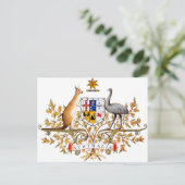 Carte Postale Armoiries de l'Australie (Debout devant)