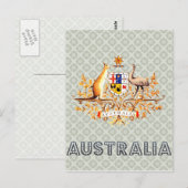 Carte Postale Armoiries de l'Australie (Devant / Derrière)