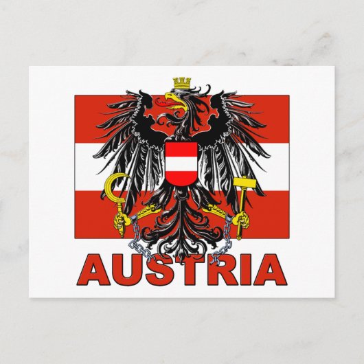 Carte Postale Armoiries de l'Autriche (Devant)