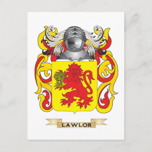 Carte Postale Armoiries de Lawlor (armoiries de famille)