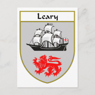 Carte Postale Armoiries de Leary/crête de famille