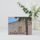 Carte Postale Armoiries de l'Empire espagnol à St Augustine FL (Debout devant)