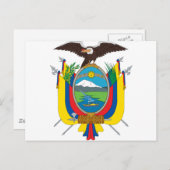 Carte Postale Armoiries De L'Équateur (Devant / Derrière)